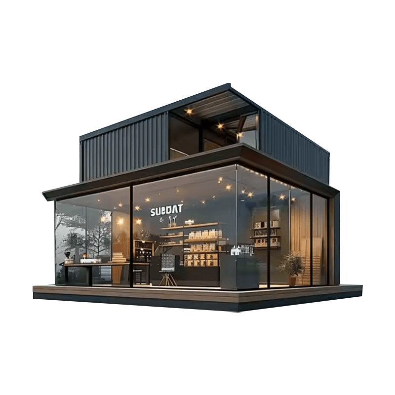 Prefabricated na Container House Para sa mga Tindahan