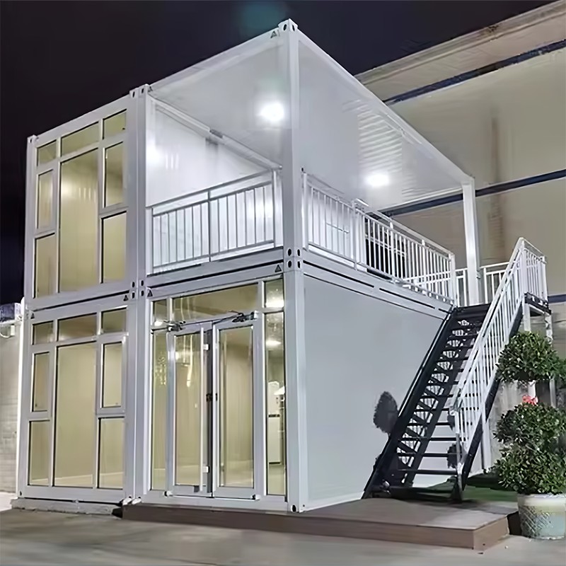 Dalawang Palapag na Glass Container House Dalawang Palapag na Glass Container House