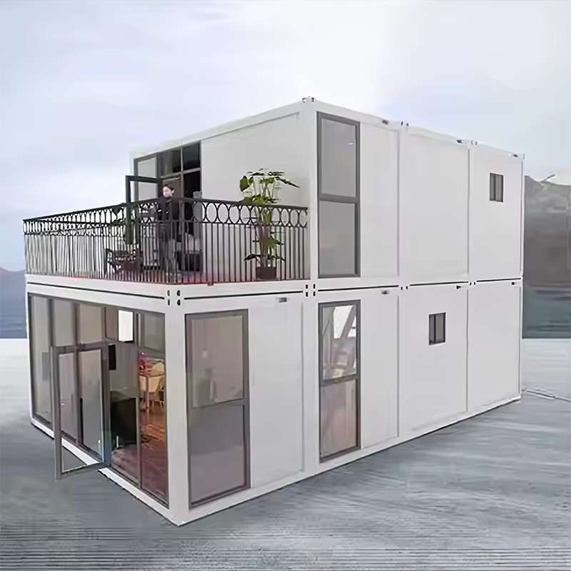 Dalawang Palapag na Glass Container House Dalawang Palapag na Glass Container House