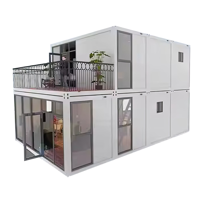 Dalawang Palapag na Glass Container House